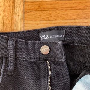 ZARA Black Super High Waisted Jeans